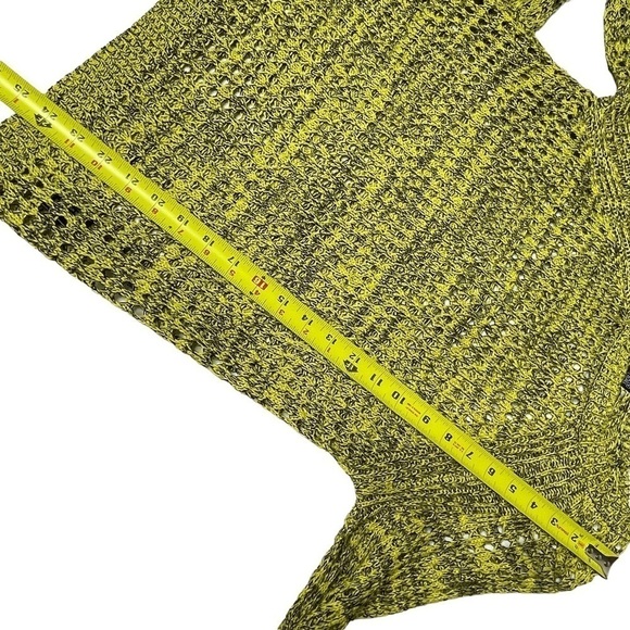 Lucca Couture yellow and black open knit sweater small - Picture 6 of 9